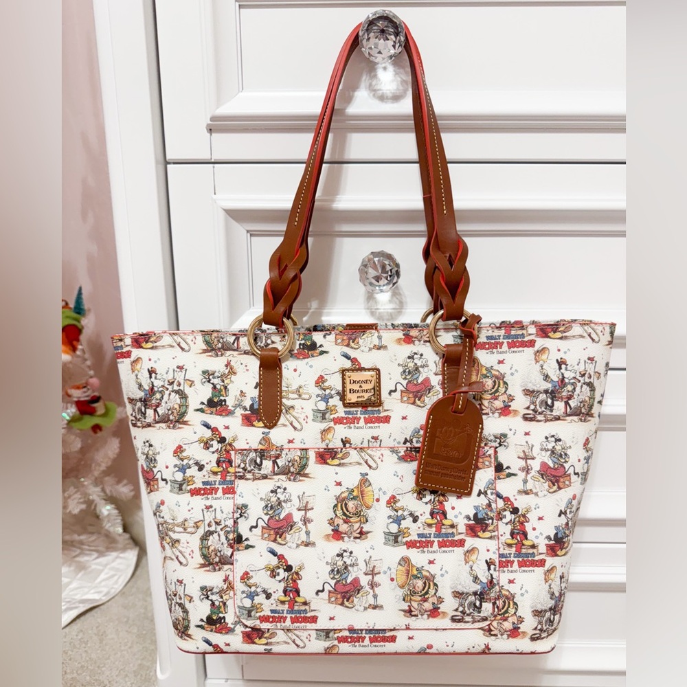Disney Parks 2023 Mickey Mouse Band Concert Passholder Tote Bag Dooney & Bourke